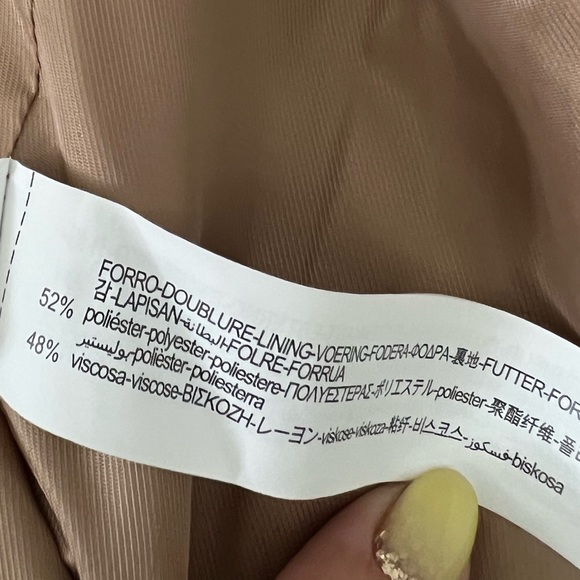 Zara light camel classy blazer jacket M NEW⭐️ - Picture 10 of 16